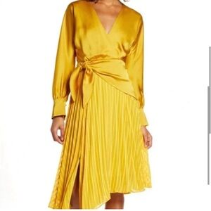 Beautiful  Anthropologie Harlyn Pleated Midi Dress